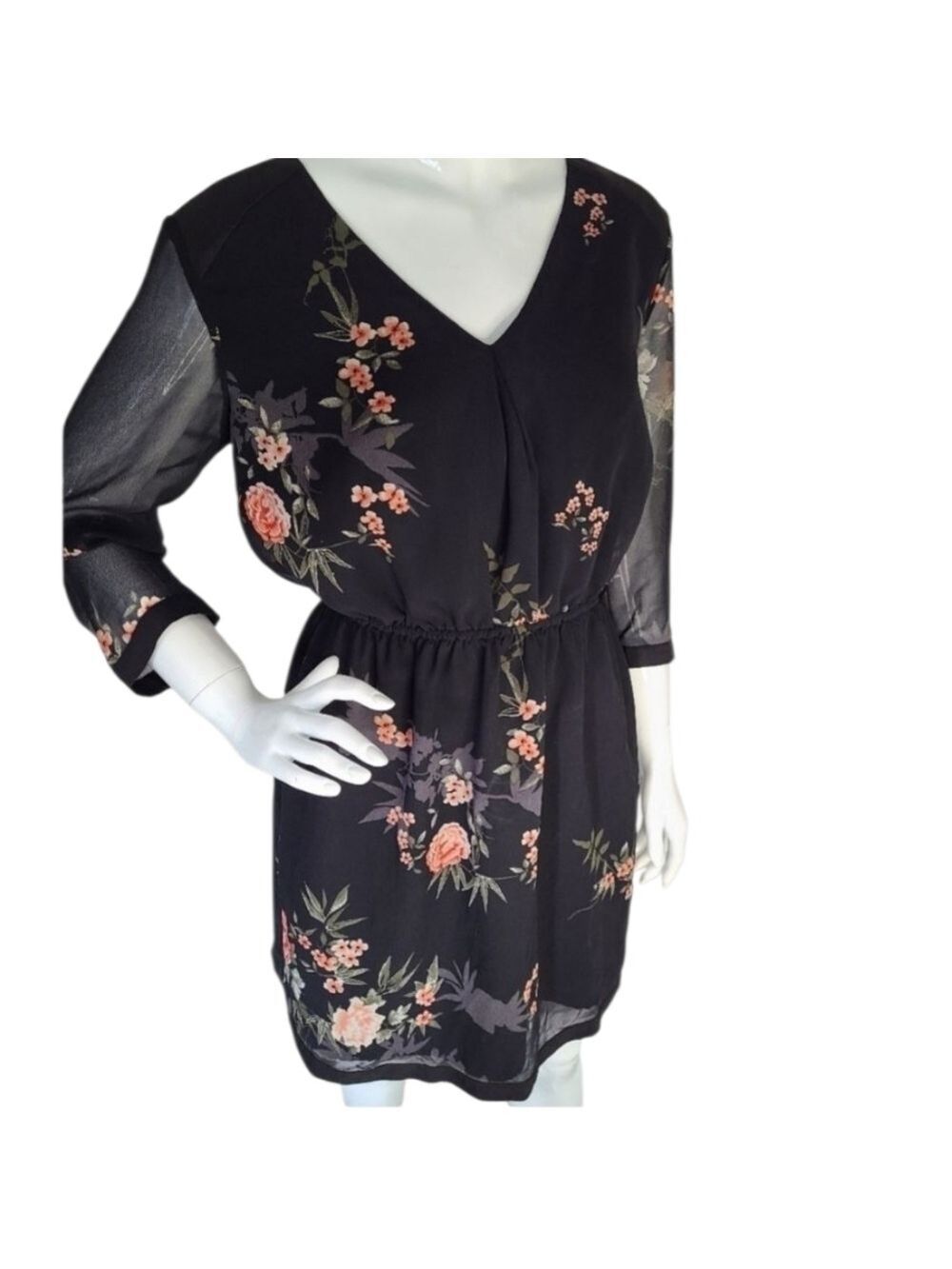 CHIC By Jacob Floral Mid Length Dress size Small